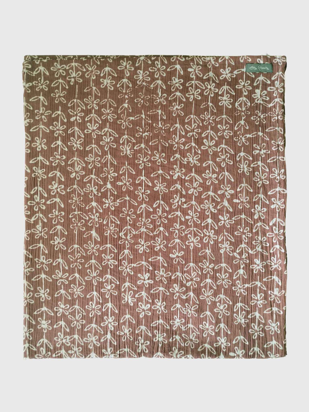 PAREO COTTON CRINKLE BATIK DAISY MARSALA RED