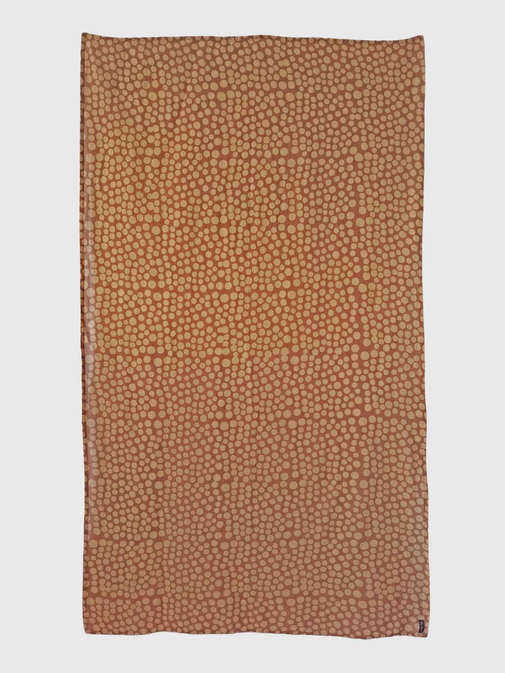 PAREO COTTON CRINKLE BATIK POIS TERRACOTTA/APRICOT