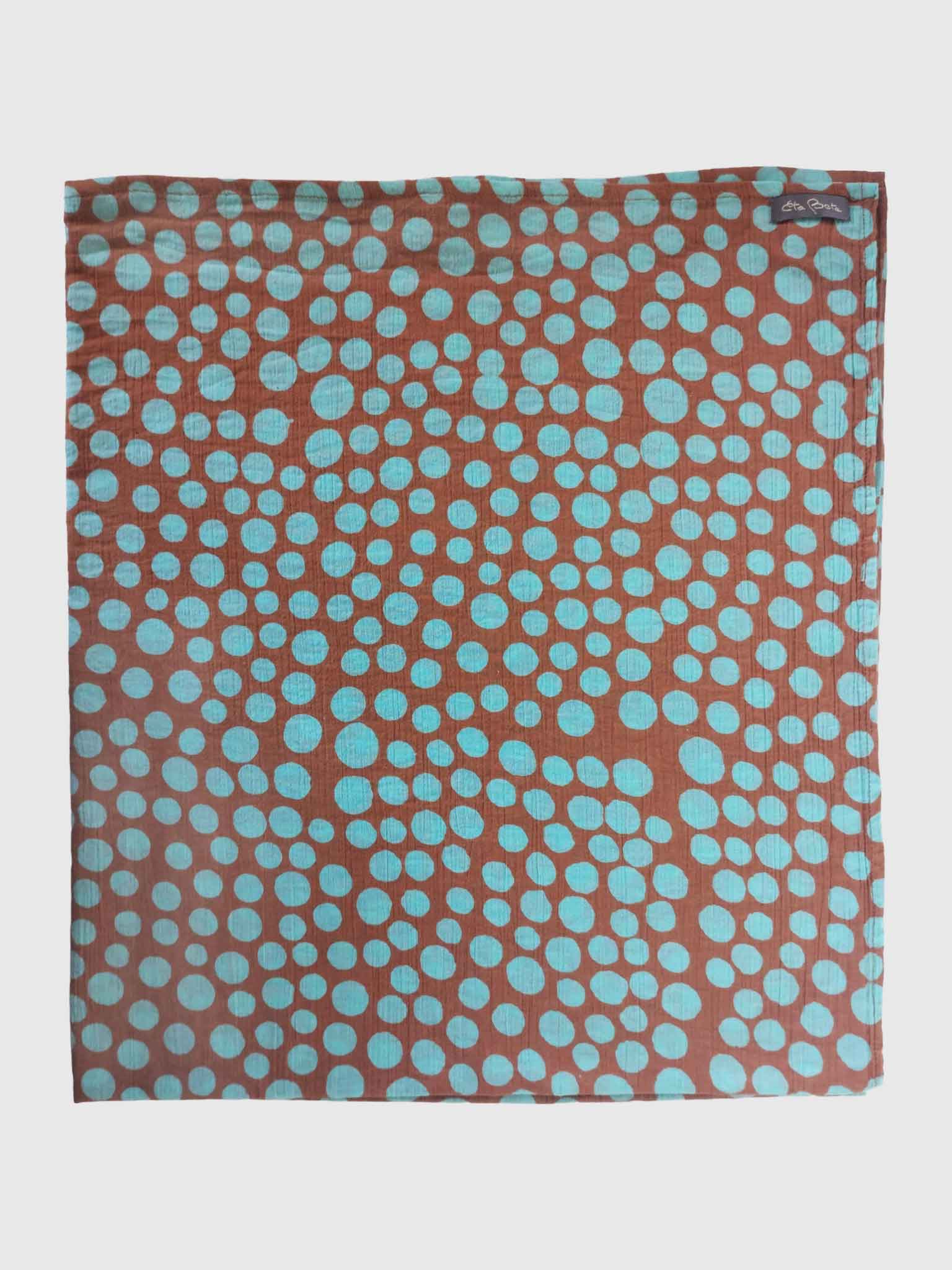 PAREO COTTON CRINKLE BATIK POIS TOBACCO/ACQUA