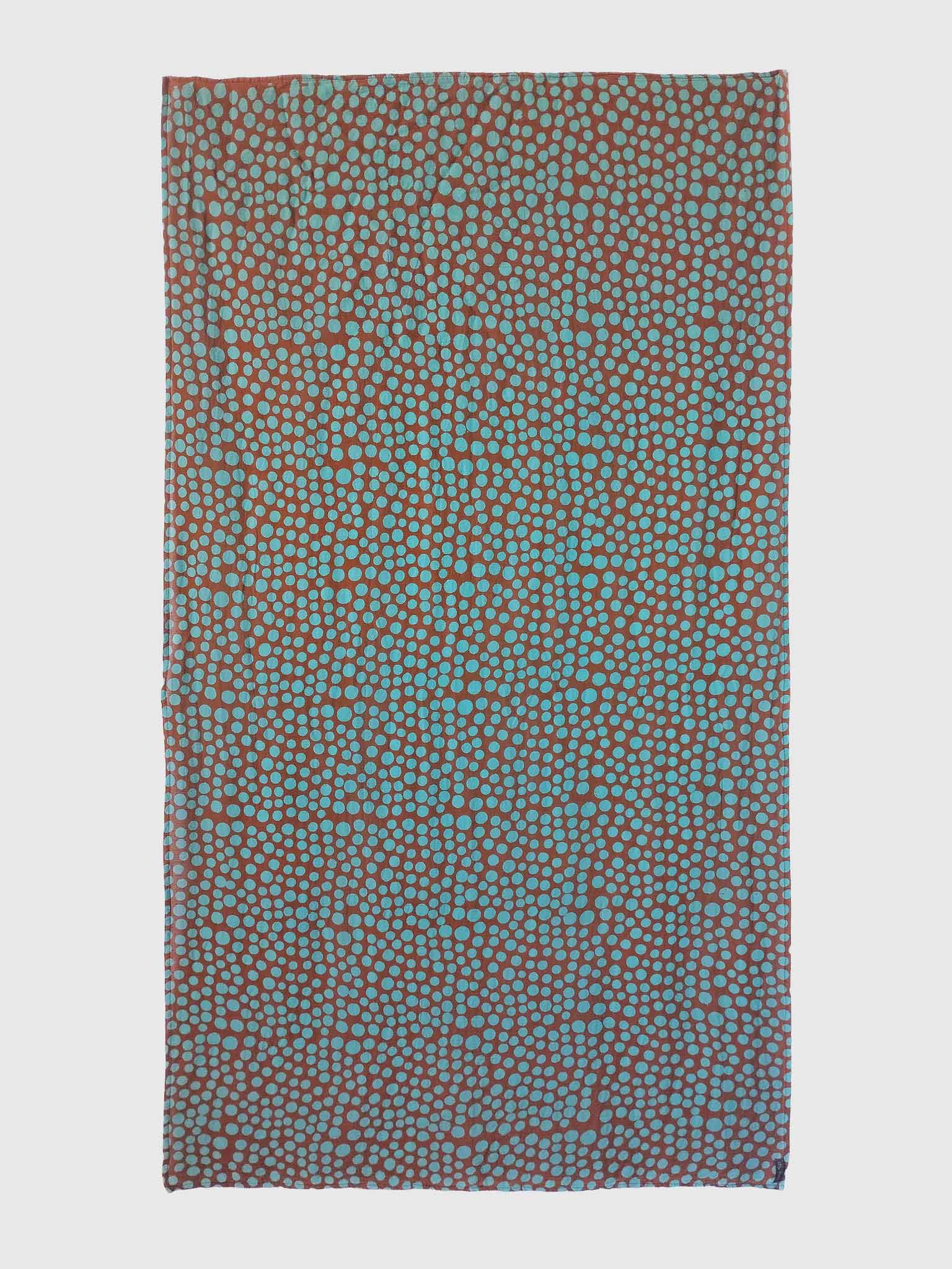 PAREO COTTON CRINKLE BATIK POIS TOBACCO/ACQUA