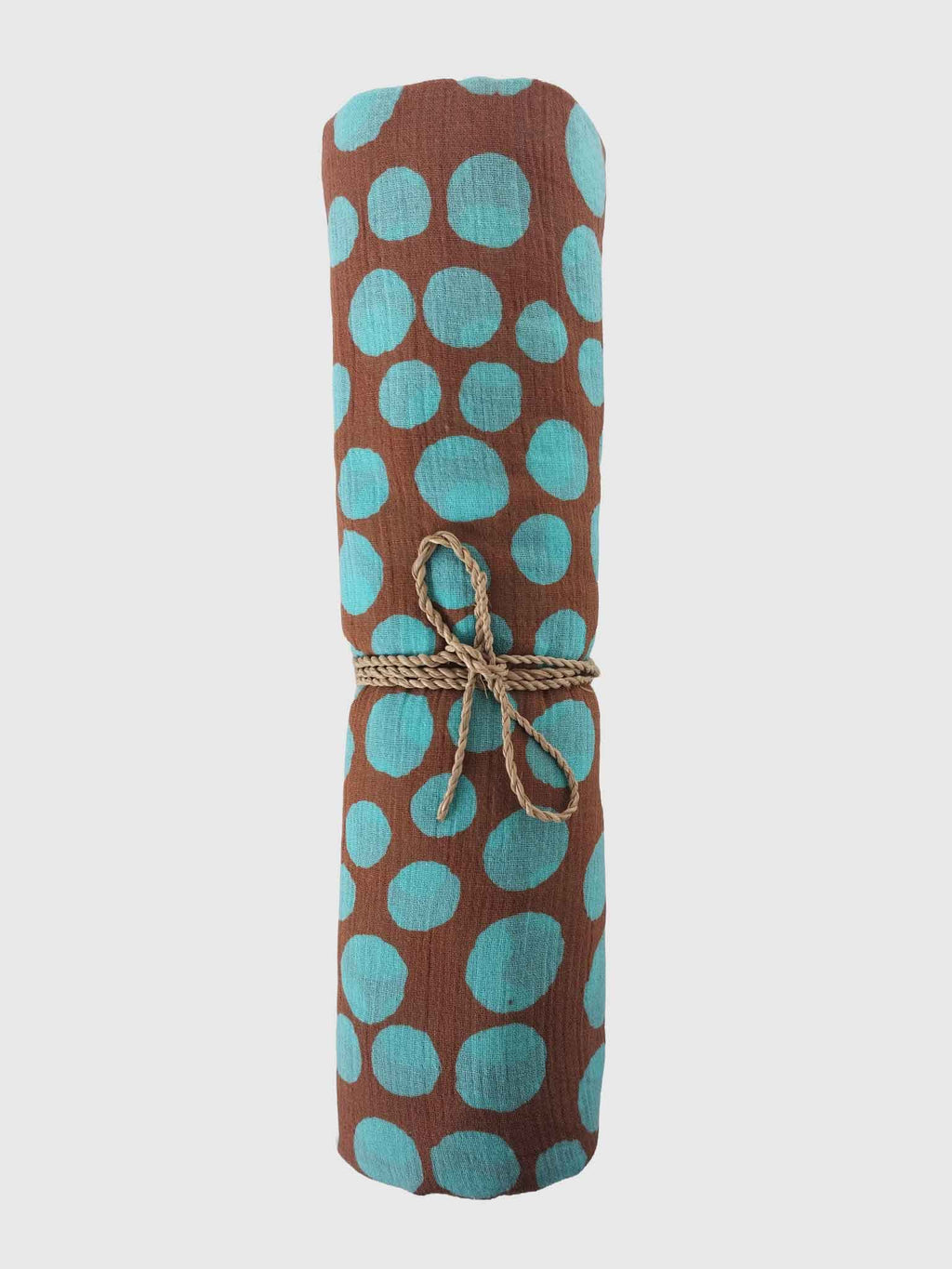 PAREO COTTON CRINKLE BATIK POIS TOBACCO/ACQUA