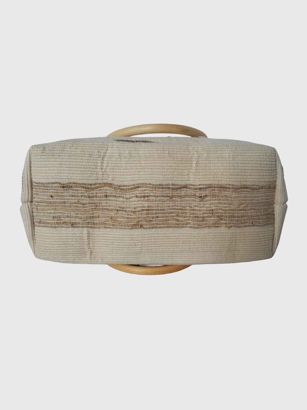 BAG TRAPEZIO SMALL NATURAL/CREAM STRIPE